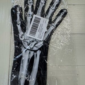 Unisex Skeleton Print Gloves
